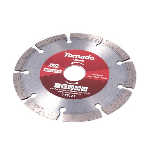 [TDTS180] Tarcza diamentowa TORNADO Segmentowa 180mm (sucho)