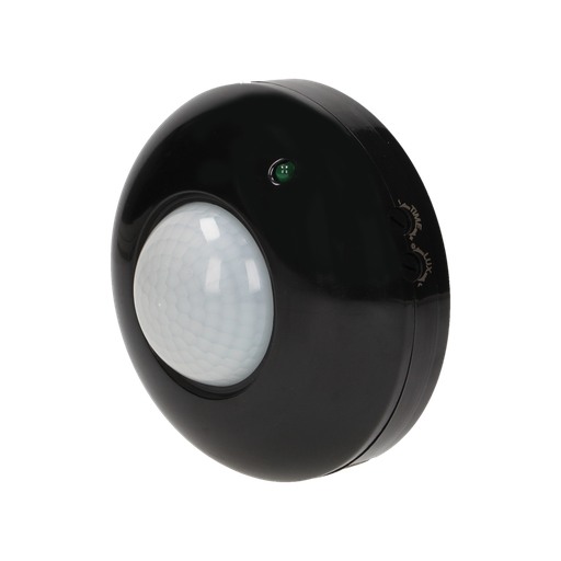 [CZUJ R37C] Czujnik ruchu sufitowy czarny 1200W 360st. IP20 OR-CR-203/B