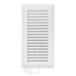 [KR 02400 43] Kratka wentylacyjna 11x27 z żaluzją i siatką skośna