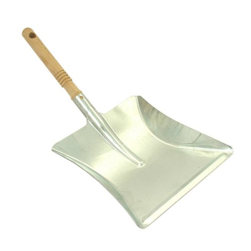 [MIO SZUF LOS1] Łopatka śmietniczka ocynk trzon drewniany LUX