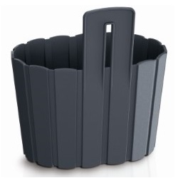 [DON DDES200-S433] Doniczka ścienna BOARDEE antracytowy 200