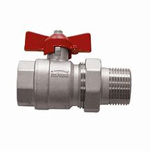 [H ZAW712] Zawór kulowy gwint zewnętrzny motylek 1/2"