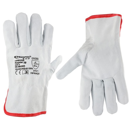 [REK SK KOZIA 12] Rękawice SKÓRA kozia CORONA-DRIVER roz.12