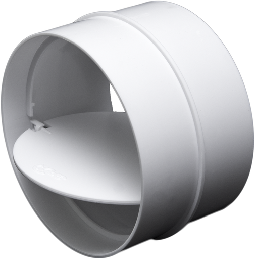 [KA ŁOZ/125] Łącznik kanałów okrągłych z zaworem zwrotnym śr.125mm