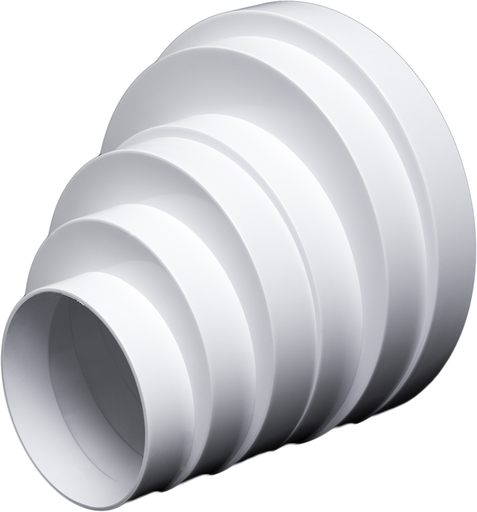 [KA RE-W-B] Redukcja okrągła  wielostopniowa 80/100/120/125/150/160 BOCZNA