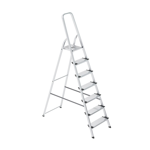 [DRAALDO SCP 7] Drabina aluminiowa z szerokimi podestami SMART COMFORT PLUS BS-DA7 150kg Bayersystem