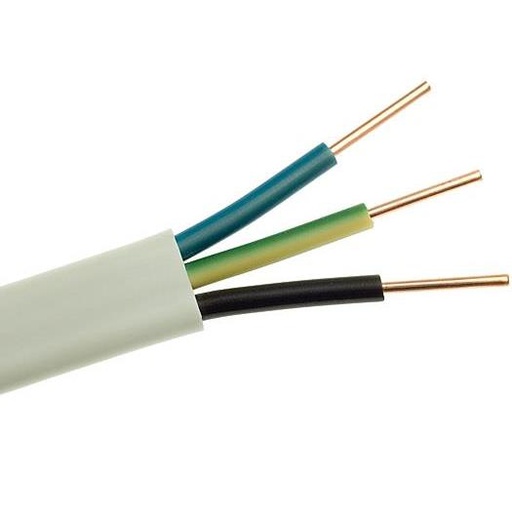 [P YDYP 3X1,5] Przewód instalacyjny płaski 450/750V YDYp 3x1,5 (100mb)